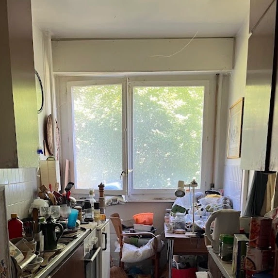 Cuisine encombrée par syndrome de diogene